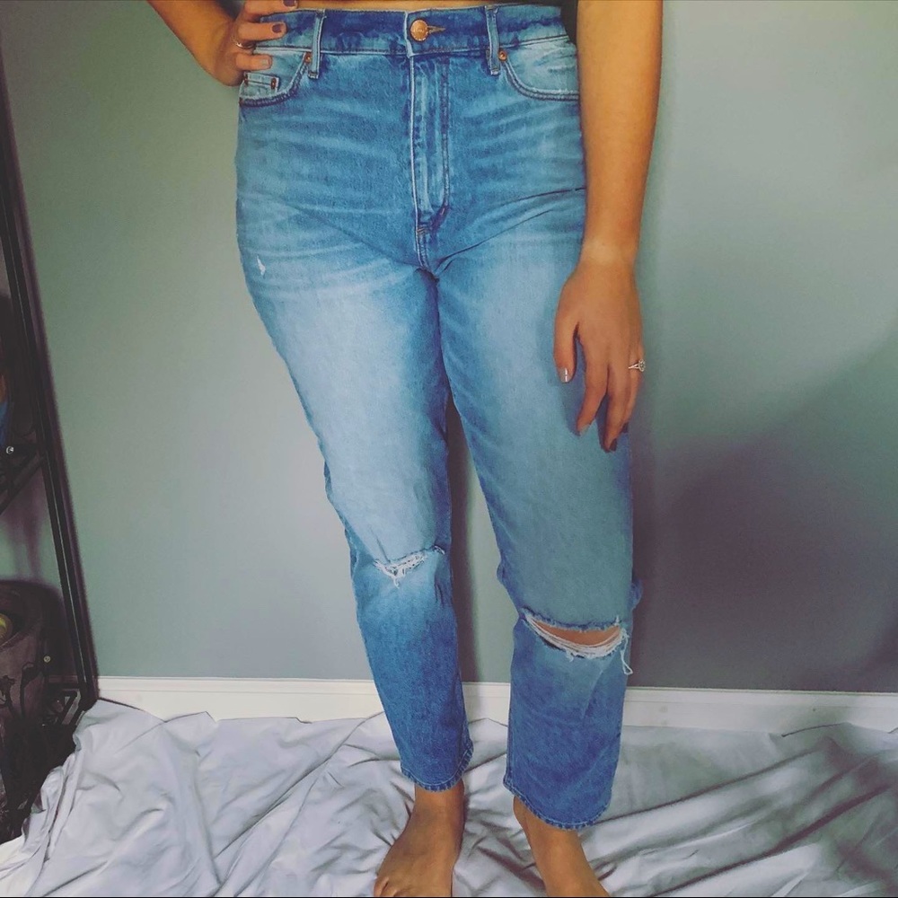 LOFT High-Waisted Boyfriend Jeans